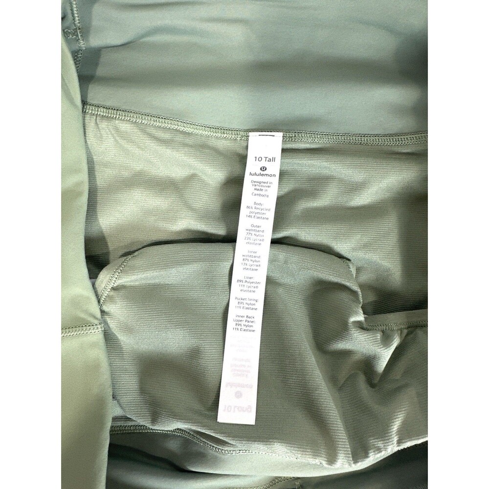 Lululemon Speed Up MR Short 4” Lined Heather Lux Multi Green 10 Tall Running NWT - Picture 8 of 12